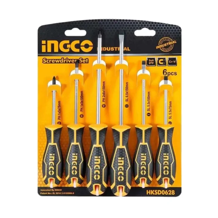 Tournevis ingco 6 pcs hksd0628 – Image 1