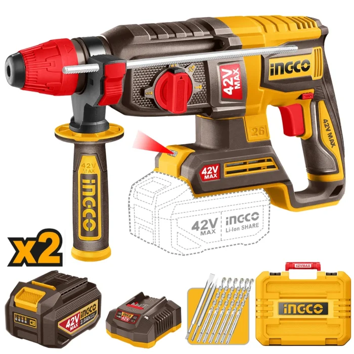 Marteau perforateur ingco 42v – Image 1