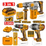 Pack visseuse cle a choc et marteau ingco