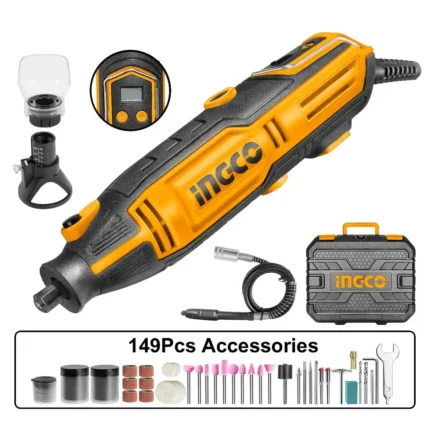 Meuleuse droite 200w 149pcs ingco