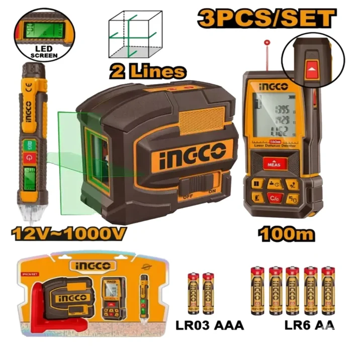 Ingcolaser Thread Niveau laser telemetre et testeur ingco cos250908 - Ingco